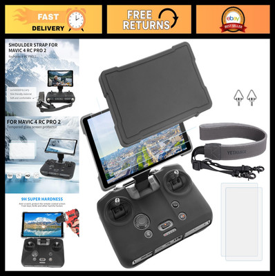 Silicone Case Sleeve & Screen Protector for Mavic 4 RC Pro 2 Remote + Adjustable