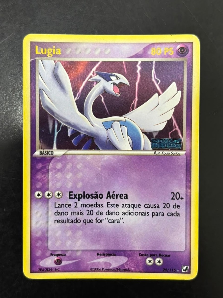 Lugia 29/115 + Holo STAMPED 5-Card SET Unseen Forces Reverse