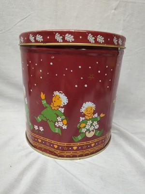 VINTAGE KAREN VOLF TIVOLI BUTTER COOKIES TIN in USED CONDITION