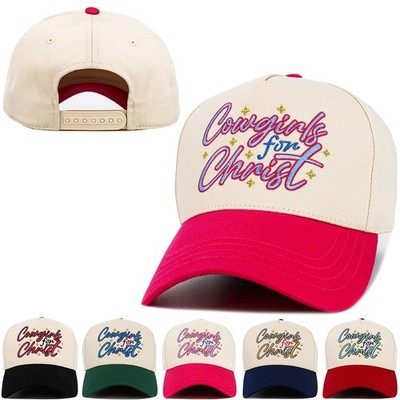 KBETHOS Cowgirls For Christ Five Panel Baseball Cap