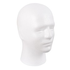 Styrofoam Mannequin Head Wig Hat Mask Display Stand 21 Inch Circumference for Sa