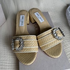 sandali jimmy choo con cristallo swarovski donna 7 indossati una volta