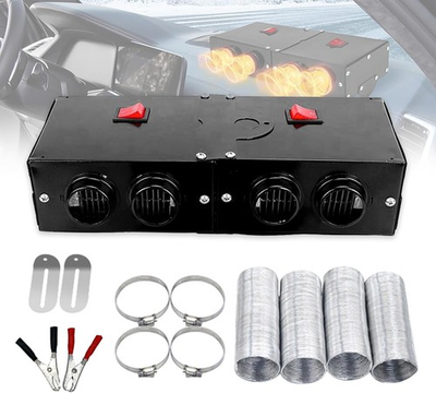 #ad #ad 800W Electric Car Heater 4 Hole 12V DC Heating Fan Defogger Defroster Demister $32.98