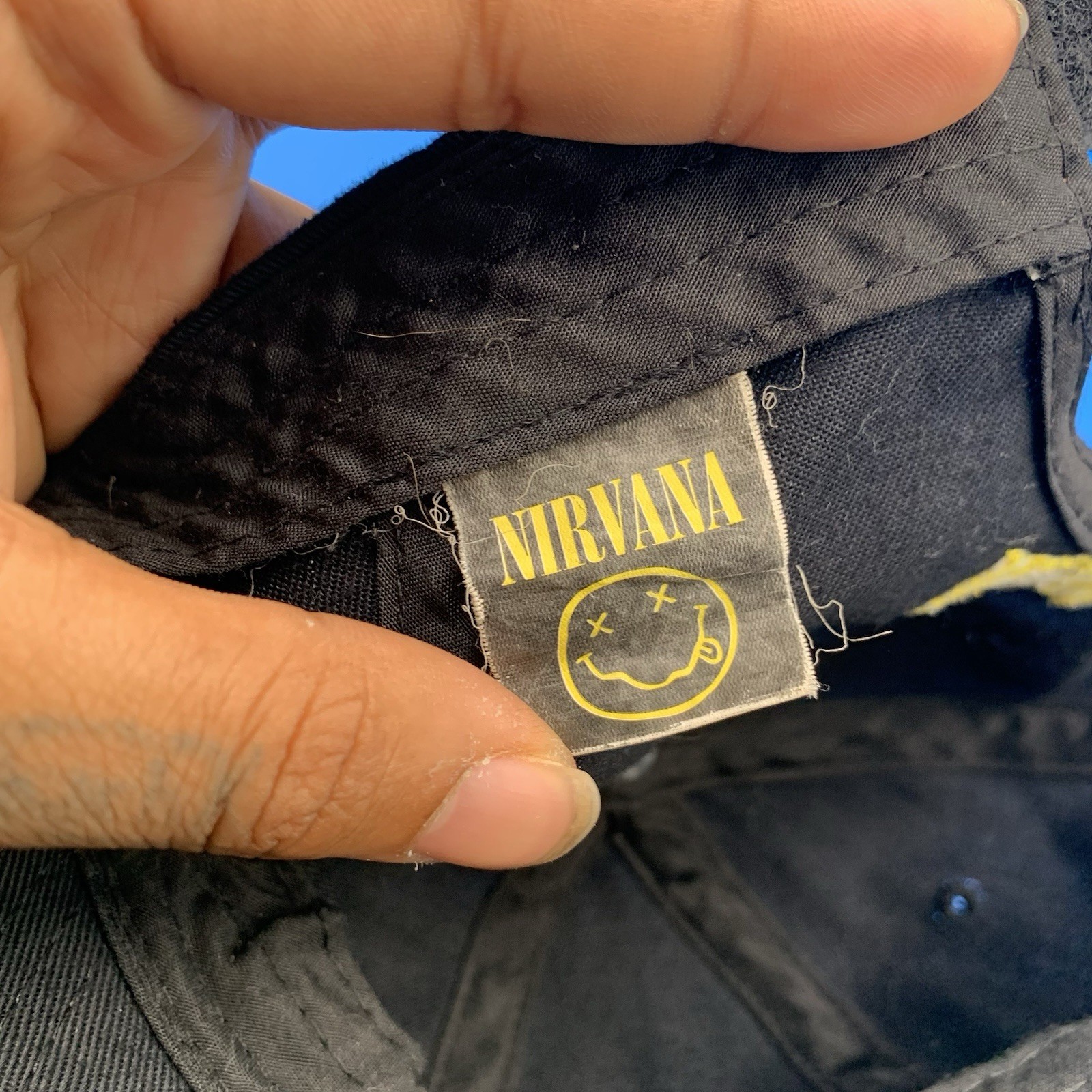 Nirvana Baseball Cap Hat Strapback Adjustable Bla… - image 6