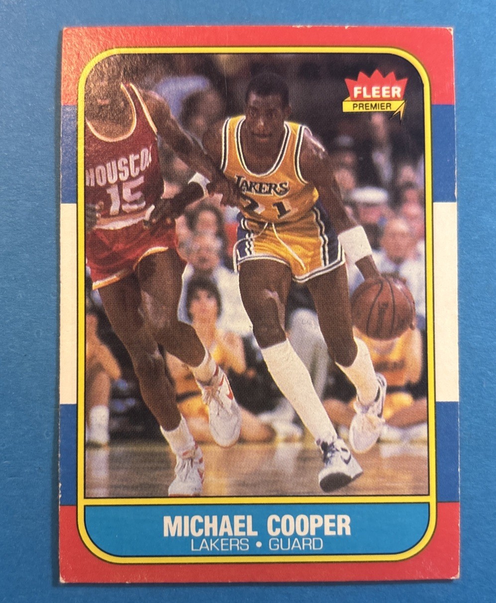 1986-87 Fleer # 17 Michael Cooper, LA Lakers