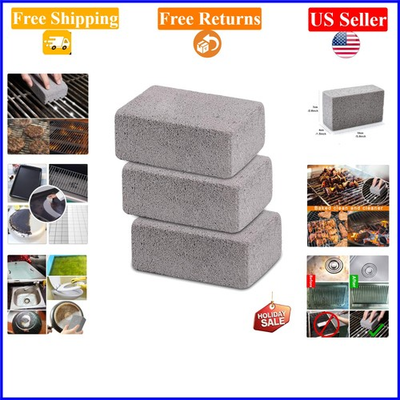 #ad 3 Pack Heavy Duty Pumice Grill Cleaning Stones for Cast Iron amp; Griddles $16.11