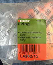 BTICINO LIVING L4262/12 CONNETTORE TELEFONICO RJ12