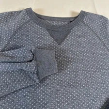 Cremieux Collection Men’s Fleece Pullover L Large, Grey All-over Micro Pattern