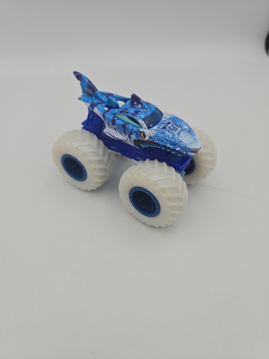 Hot Wheels Monster Truck Tiger Shark Blue White 1:64 Diecast