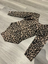 MÄDCHEN TURNANZUG LEOPARDENMUSTER GRÖSSE 7-8 JAHRE