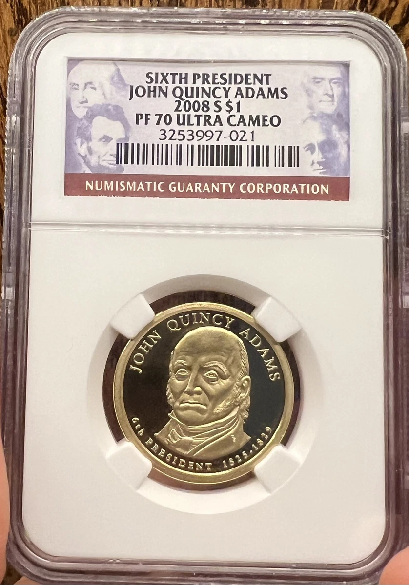 Proof PR 70 Graded 2008 Presidential Dollar Coins (2007-Now) for