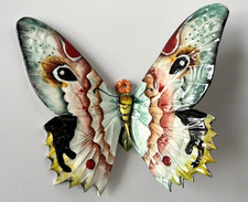 CERAMICA DI BASSANO decorazione parete FARFALLA farfalla DECORAZIONE MEDITERRANEA