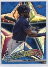 2022 Chrome Logofractor Edition Future Stars Blue Refractor Vidal Brujan 14lc