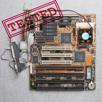 Socket 3 MoBo ABit AB-PB4 Rev 1.3 with CPU Am486DX4 100MHz, 16Mb EDO RAM (PISA)