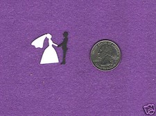 BRIDE  GROOM qk die cuts wedding scrapbook cards