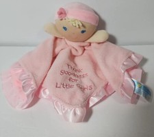 Kids Preferred Thank Goodness For Little Girls Doll Pink Lovey Satin Trim EUC