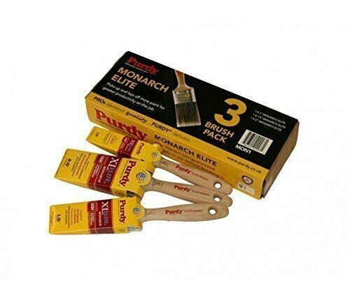 Paint Brushes - Purdy Monarch Elite 3 Brush Set (1 x 1"", 1 x 1.5"", 1 x 2"")