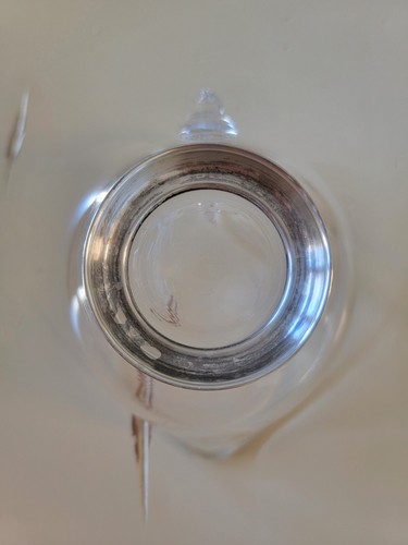 Antique Swan Glass Sterling Silver Gravy Boat Creamer Serving Dinnerware - Picture 6 of 9