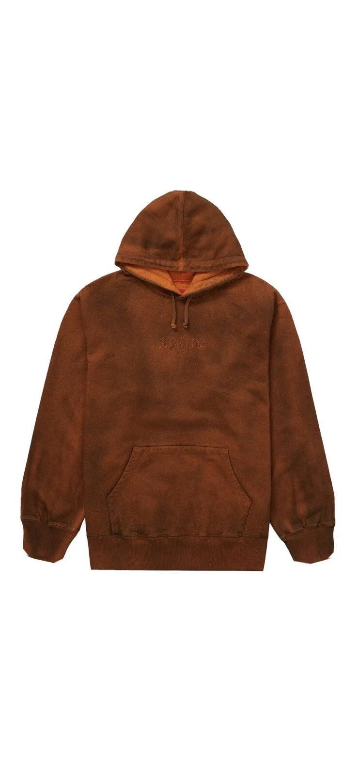 Sweat à capuche Supreme Spray Orange (taille Medium) Neuf