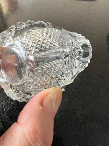 SALT SHAKER _ART DECO _ETCHED/CHIZZLED GLASS - Picture 5 of 9