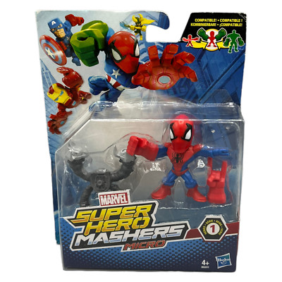 Hasbro Marvel Super Hero Mashers Micro Spider-Man Actionfigur-Set kombinierbar