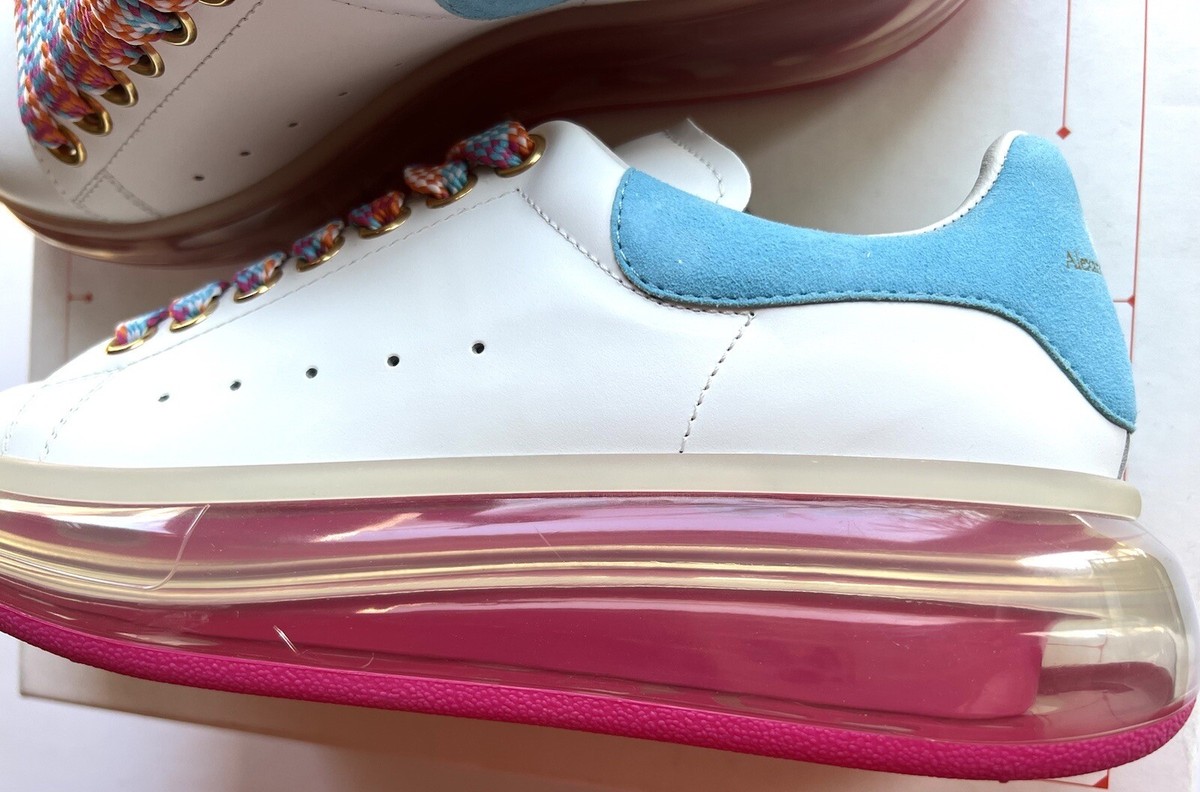 スニーカー alexander mcqueen SS25 'Larry' sneakers (553770WIAEG 9085) $590 Alexander McQueen Larry Oversized Transparent Sole