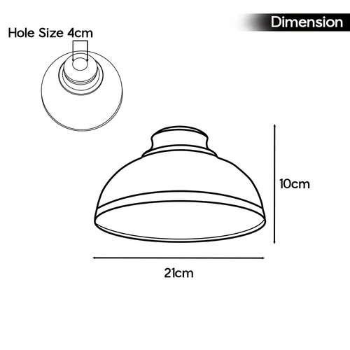 Vintage Retro Pendant Shade Metal Lampshade Kitchen Modern Ceiling Light Shades - Picture 224 of 225