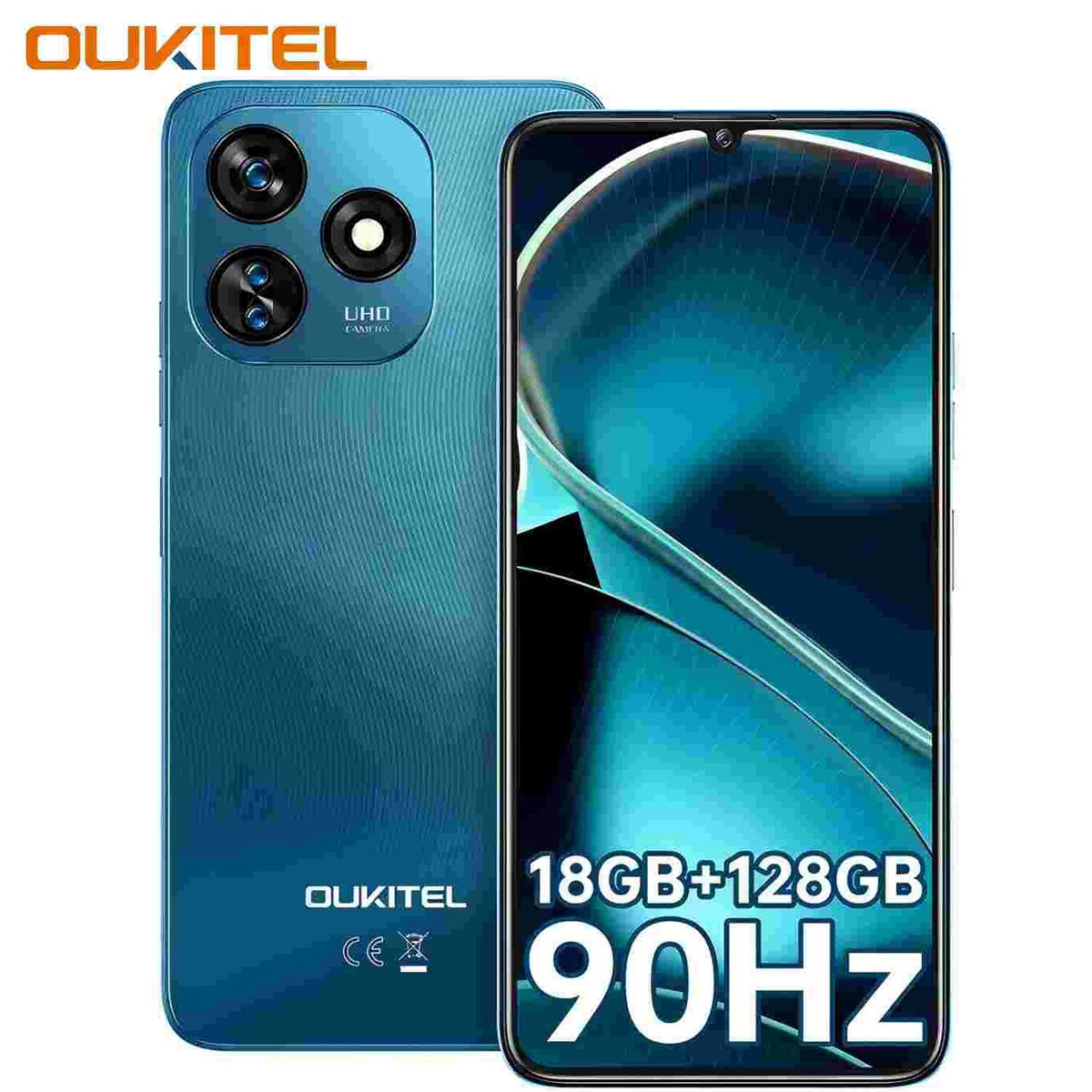 OUKITEL C51スマートフォン 18GB+128GB 90Hz Amazon.com: OUKITEL C51 Unlocked Cell Phone - 18GB+128GB/SD