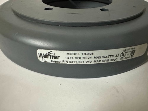 Warner TB-825 Single-Plate Electromagnetic Brake 5311-631-040 Tension Control - Picture 4 of 9