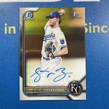 2022 Bowman Draft Chrome 1st Autograph #CDA-SZ Steven Zobac Royals MLB
