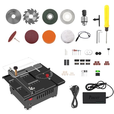 Mini Electric Table Saw Cutter Speed & Angle Adjustable 16MM Cutting Depth A3C4