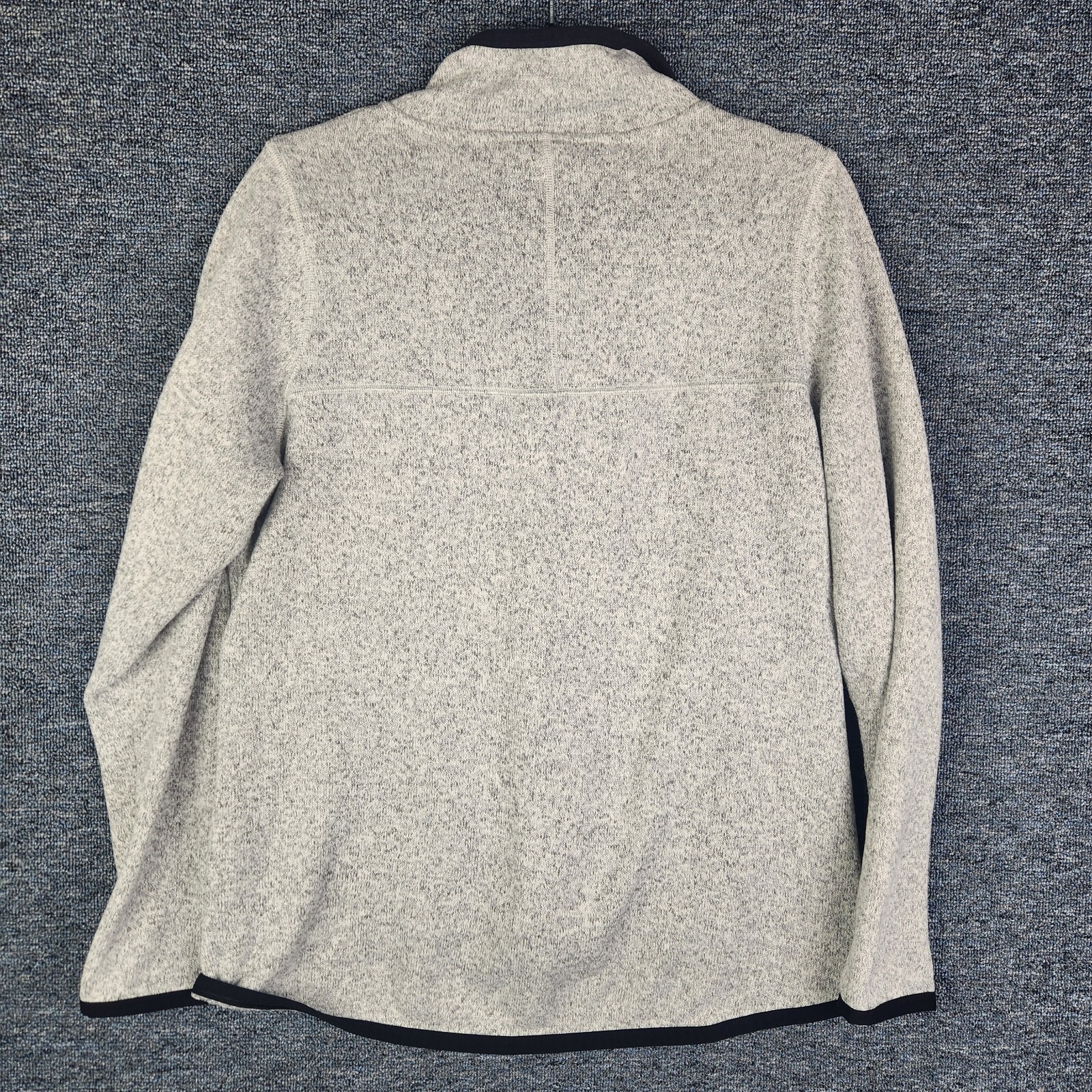 SACAI X NIKE Giacca Nike full zip pile Summit grigio erica e nero bordo cerniera