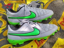 Nike Jr Tiempo Genio FG LEATHER Soccer Cleats Girls Boys Size 3 Youth Kids