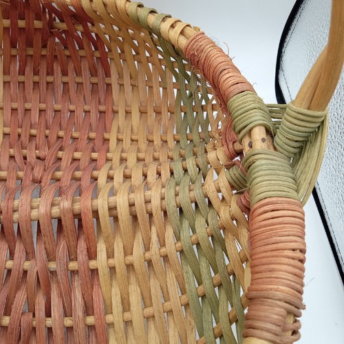 Tkany kosz do zbierania jaj - ręcznie robiony - duży styl butta - dekoracja kuchni domu wiejskiego - Zdjęcie 14 z 24