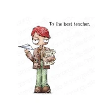 ODDBALL BOY TEACHER-Stamping Bella Cling Rubber Stamp-Craft-Back to School