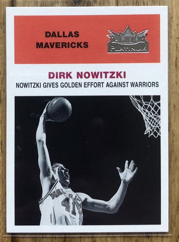 2001-02 Fleer Platinum Anniversary Edition Dirk Nowitzki 16/21 - Picture 1 of 3