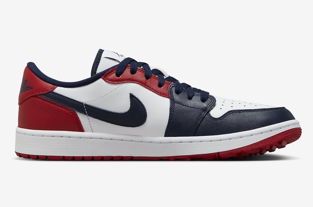 Nike Air Jordan 1 Retro Low Golf USA White University Red Nike Air Jordan 1 Retro Low Golf USA White University Red