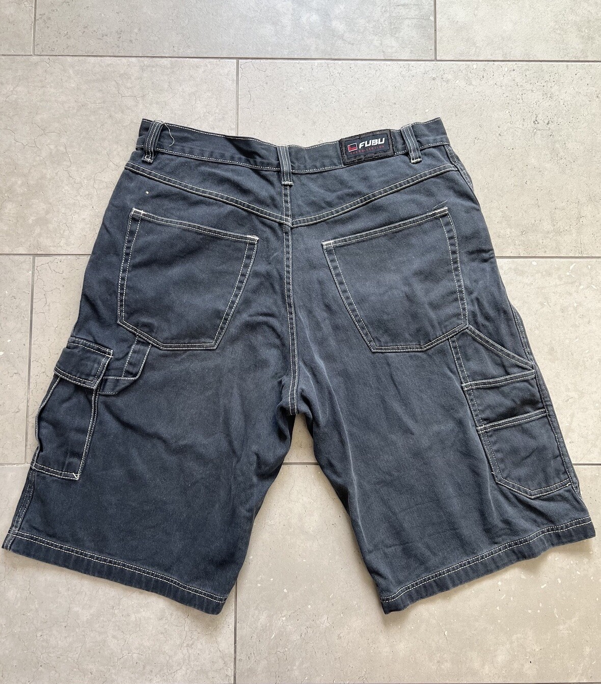 Vintage Y2K FUBU Wide Leg Baggy Jean Skate Faded Denim Carpe