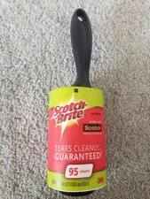 3M Scotch-Brite 95 Sheets Lint Roller. 4" x 54.2 ft. Picks up fur,fuzz,hair,lint