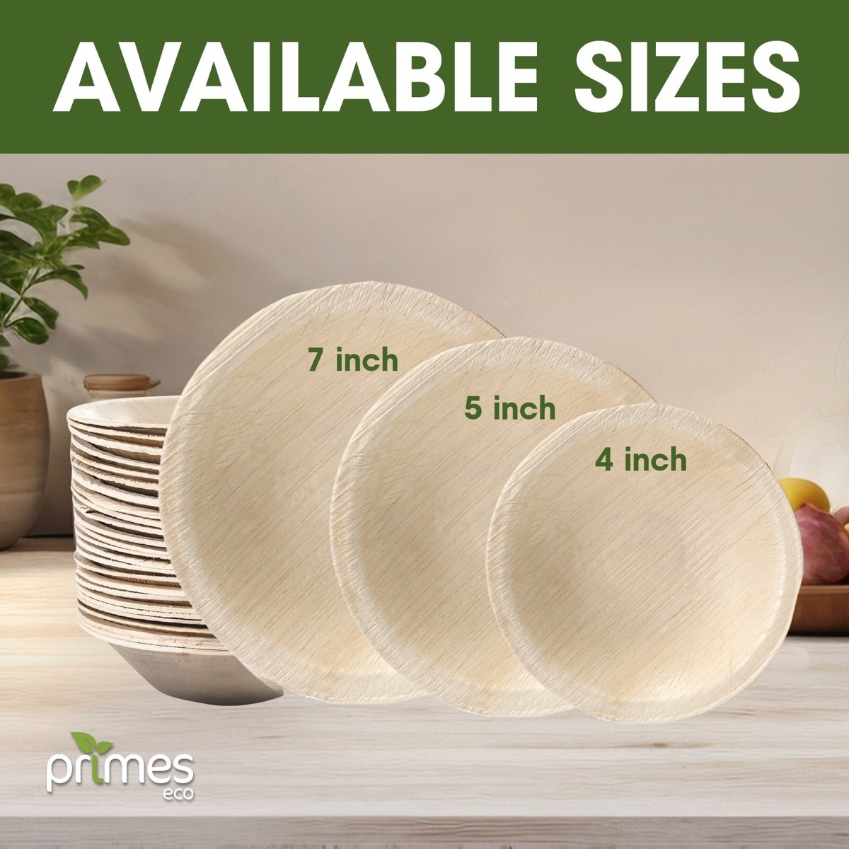 Areca Bamboo Disposable Plates Bulk 25 Pack Areca Palm Leaf Bowls