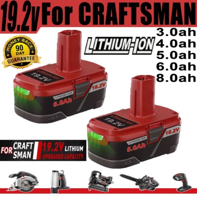 2x 19.2V 6.0/8.0AH Battery or Charger For Craftsman C3 DieHard Lithium XCP 11375