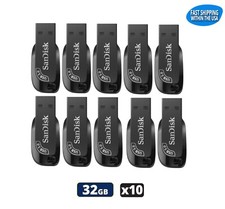 Sandisk Ultra Shift 32GB 3.2 Flash Drive USB for Computers and Laptops (10 Pack)