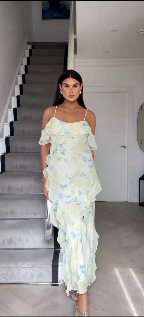 Kaftan Mujer Playa Vestido Primark Rita Ora Longline Blanco Para