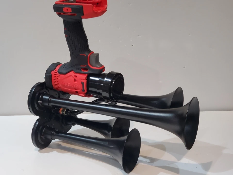 CRAFTSMAN V20 Li-ion Power Air Horn,Train Horn Compressor, QUAD Metal Black 14" - Image 4 of 4