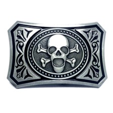 Skull Belt Buckle Western Cowboy Native American Motorcyclists XSK-01 