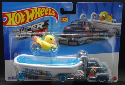 Hot Wheels Super Rigs Scrubba Dub Driver Duck n Roll Bathtub Truck