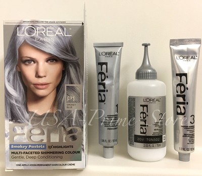 loreal hair color smokey blue