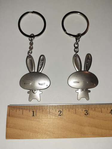2PCs I Love You Key Chain Stainless Steel Couple Husband Wife Love YOUR CHOICE - 第 34/70 張圖片