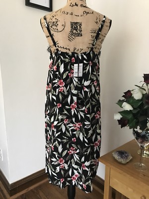 Bobeau Women's Black Floral Lace Trim Slip Dress | eBay Bobeau Women's Black Floral Lace Trim Slip Dress | eBay