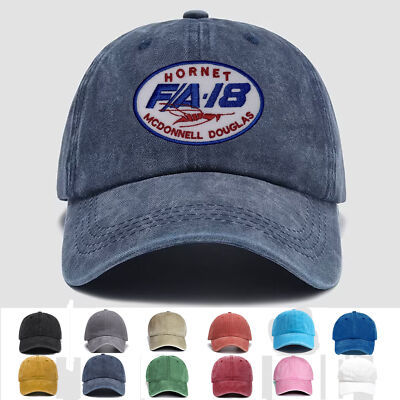 Custom Embroidered Hat USN Hornet FA-18 Mcdonnell Douglas, Trucker Hat, Gift